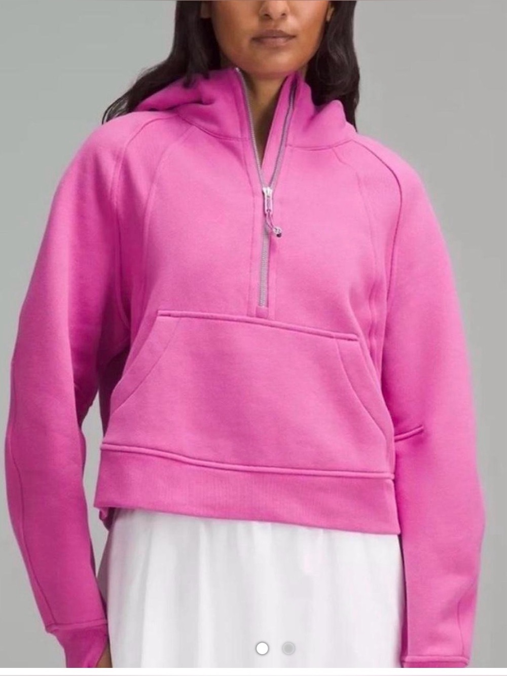 Lululemon pink scuba zip with hood